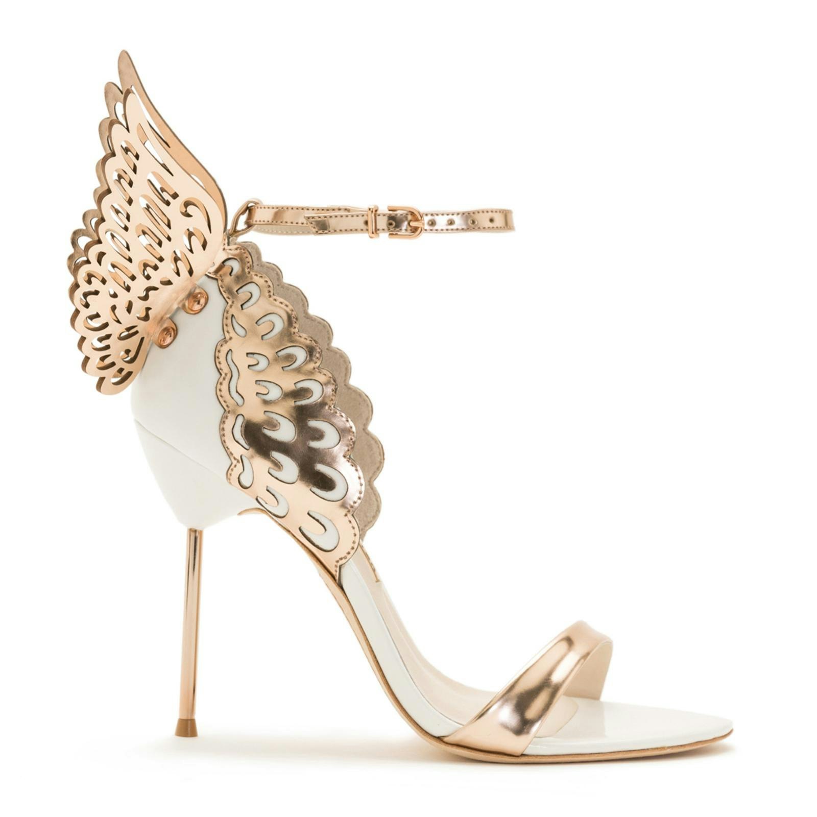 Gold winged sandals 