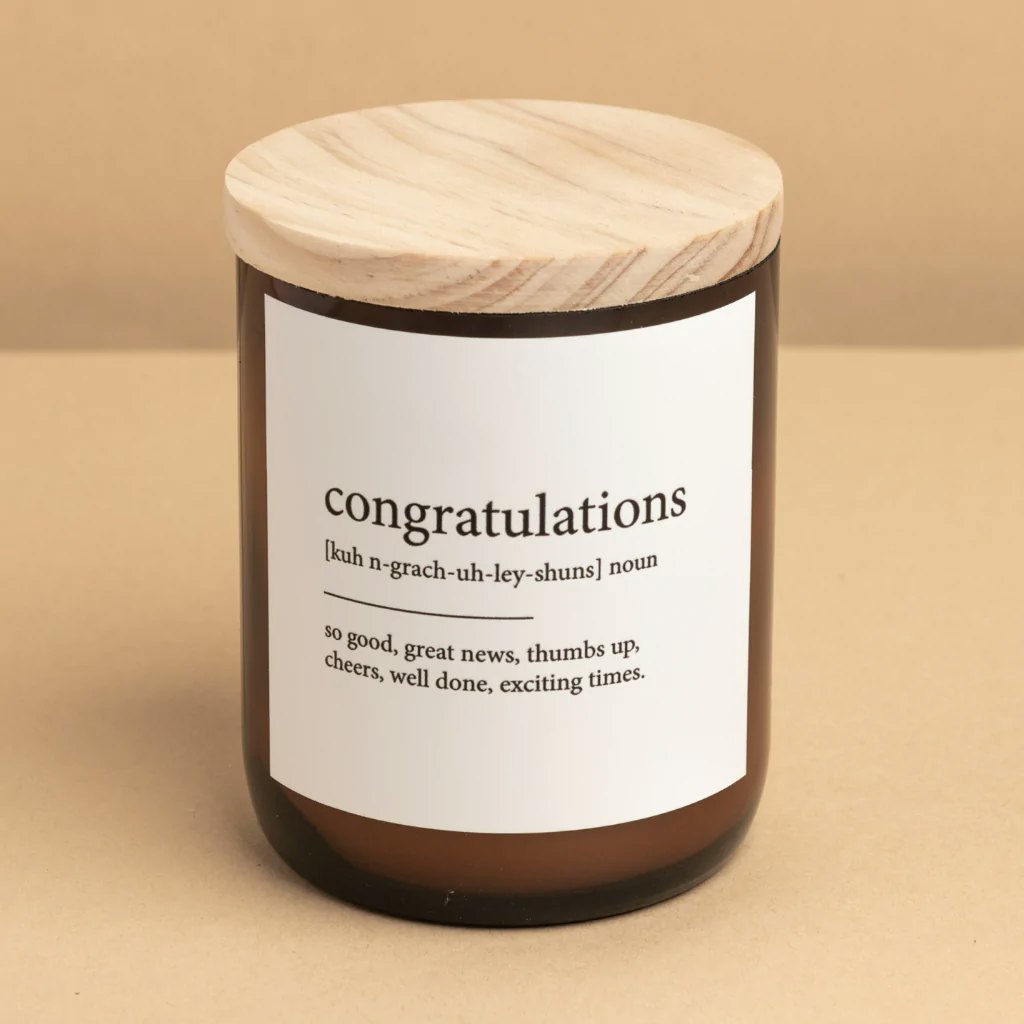 Congratulations candle 