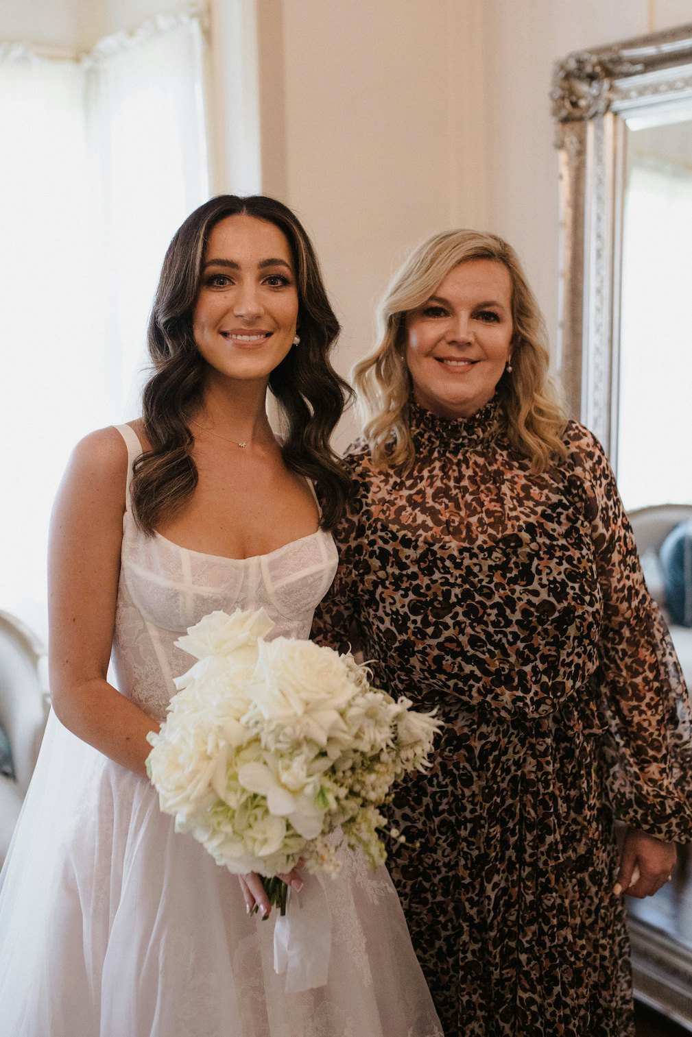 Bride and mother-of-the-bride