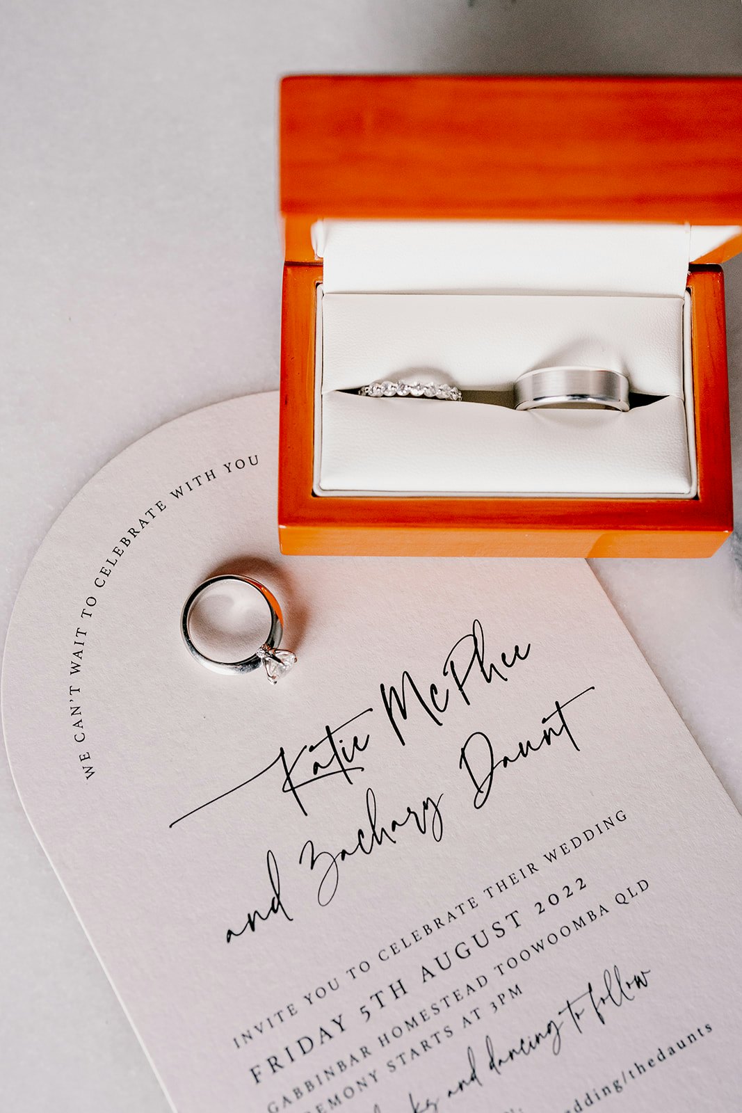 Rings and invitations