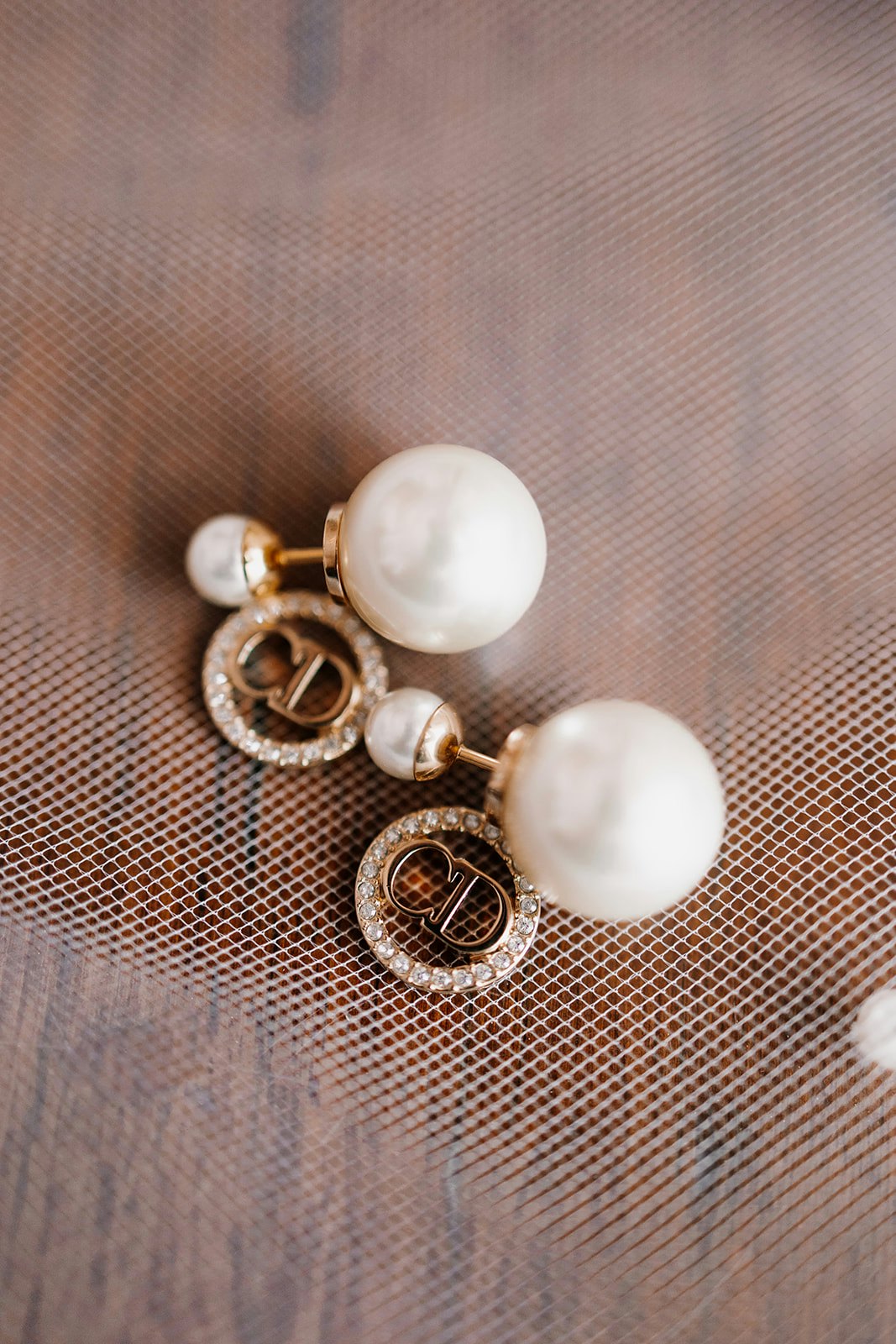 Christian Dior wedding earrings
