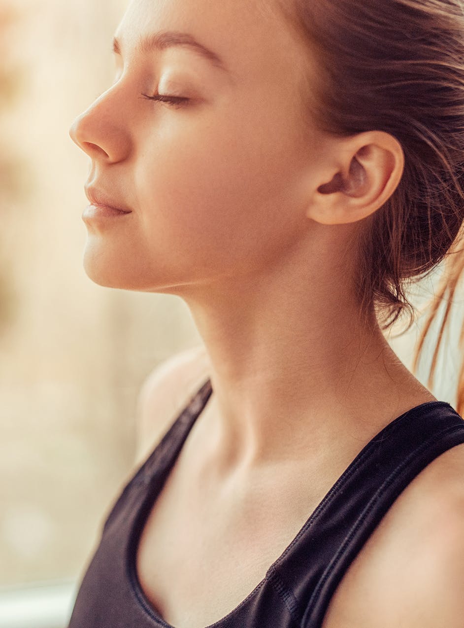woman after acne scarring treatment in Frisco