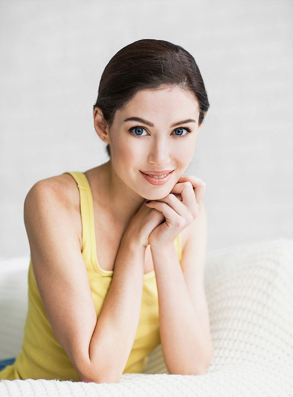 woman after dermaplaning in Gun Barrel City, TX