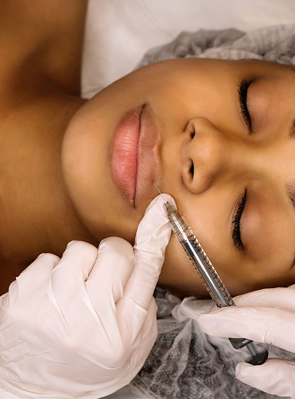 woman who received lip filler grapevine