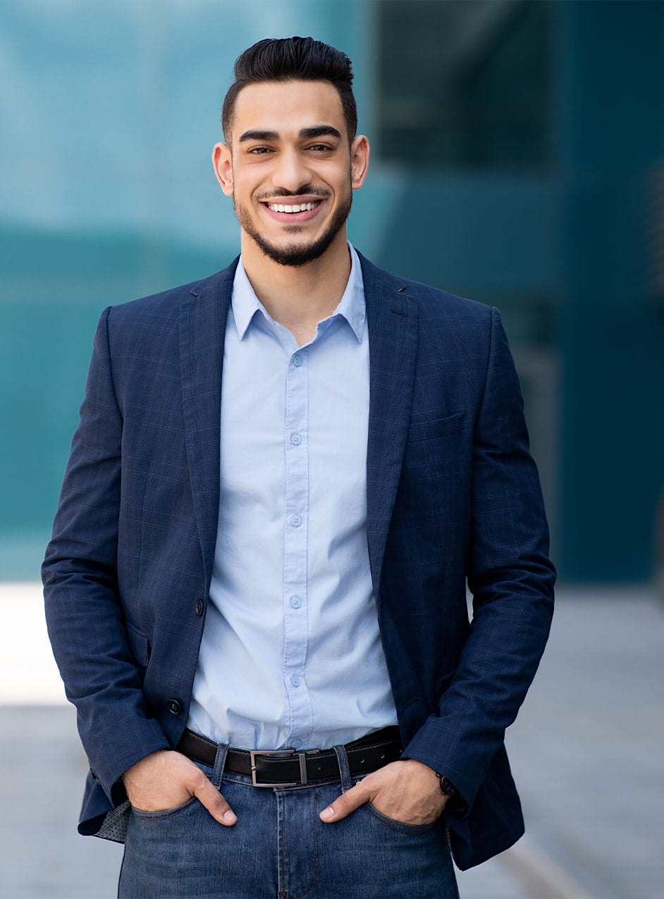 confident man after treatment for erectile dysfunction in denver