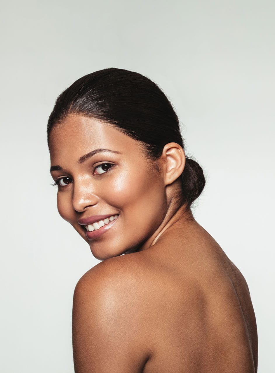 woman after PRP facial in Fort Myers, FL