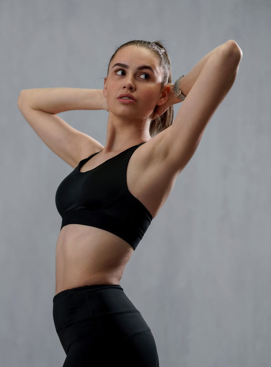 Beautiful thin woman after EMSCULPT NEO in Indianapolis, IN