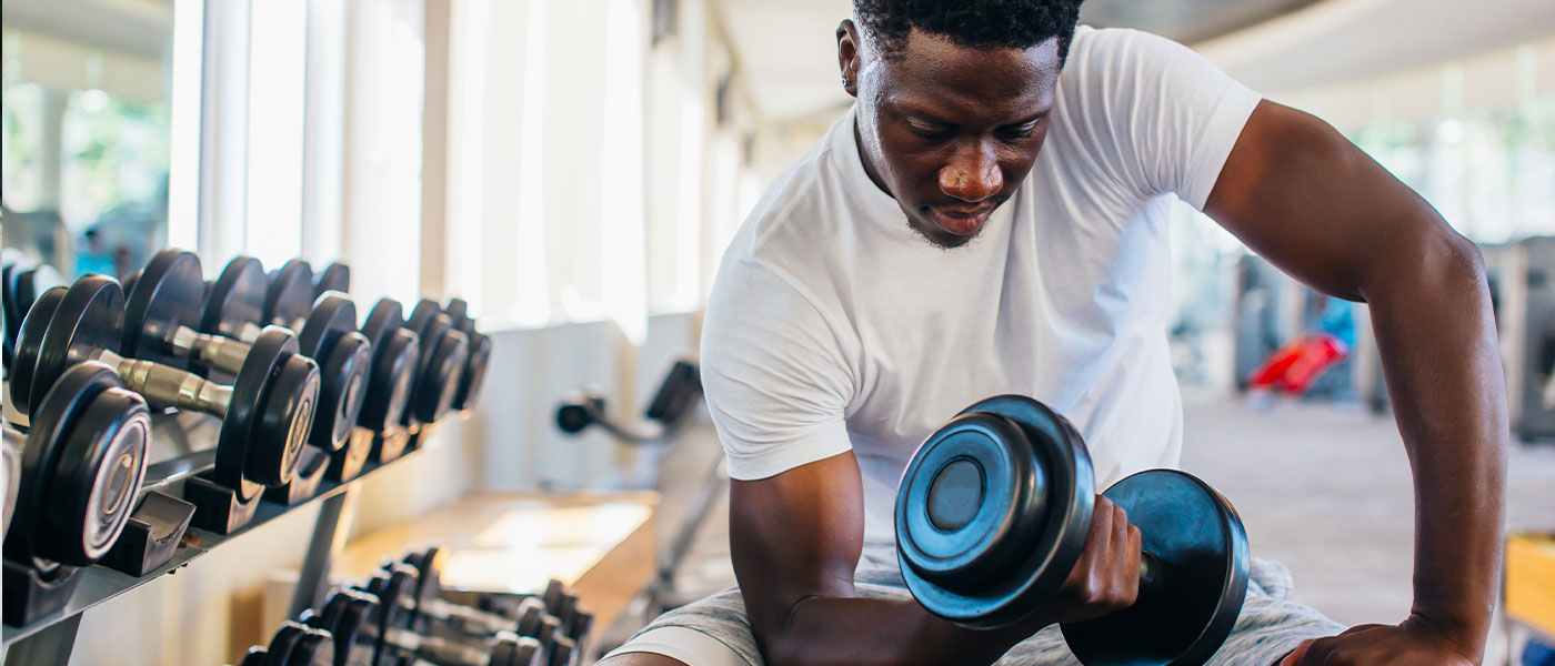 A man working out after taking wegovy.