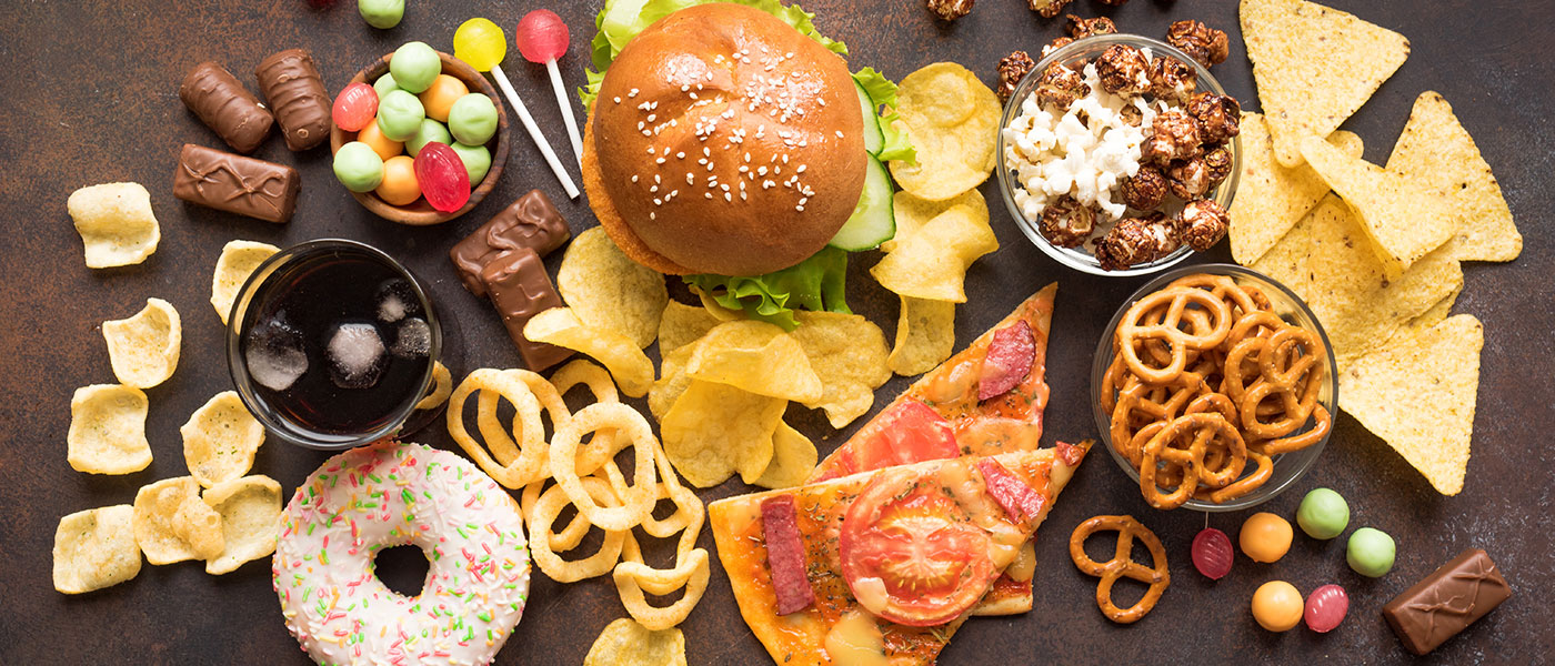Unhealthy food depicted by Genesis Lifestyle Medicine.