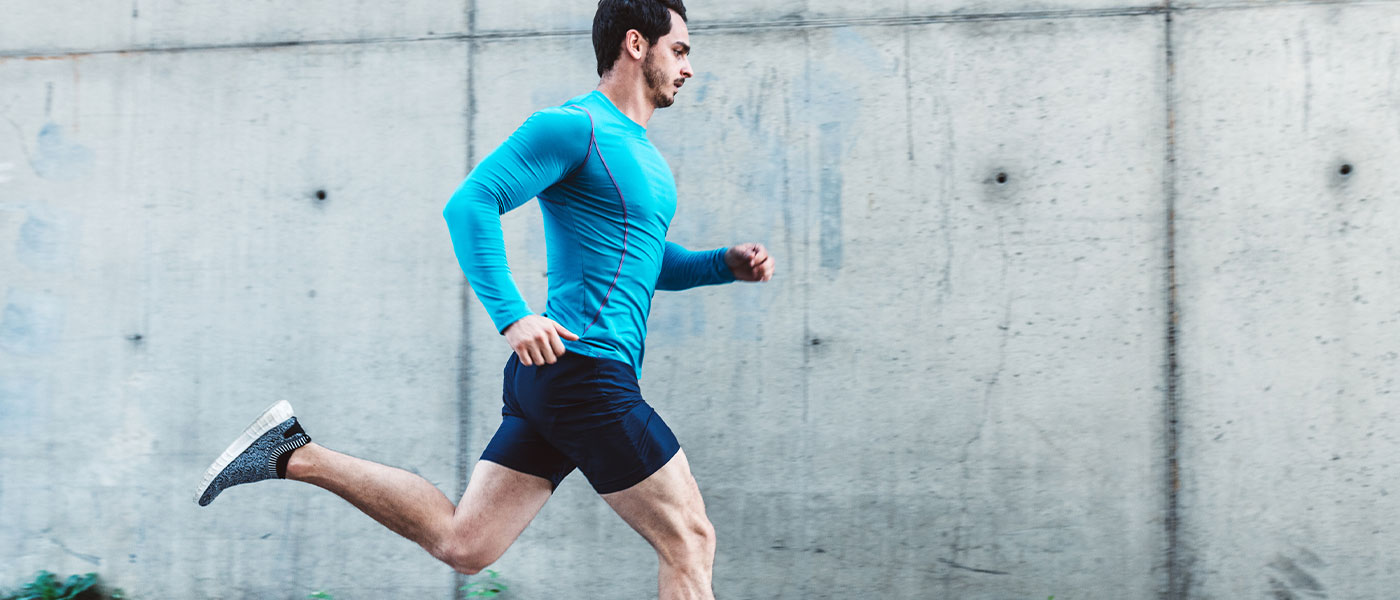 Man running after TRT from Genesis Lifestyle Medicine.