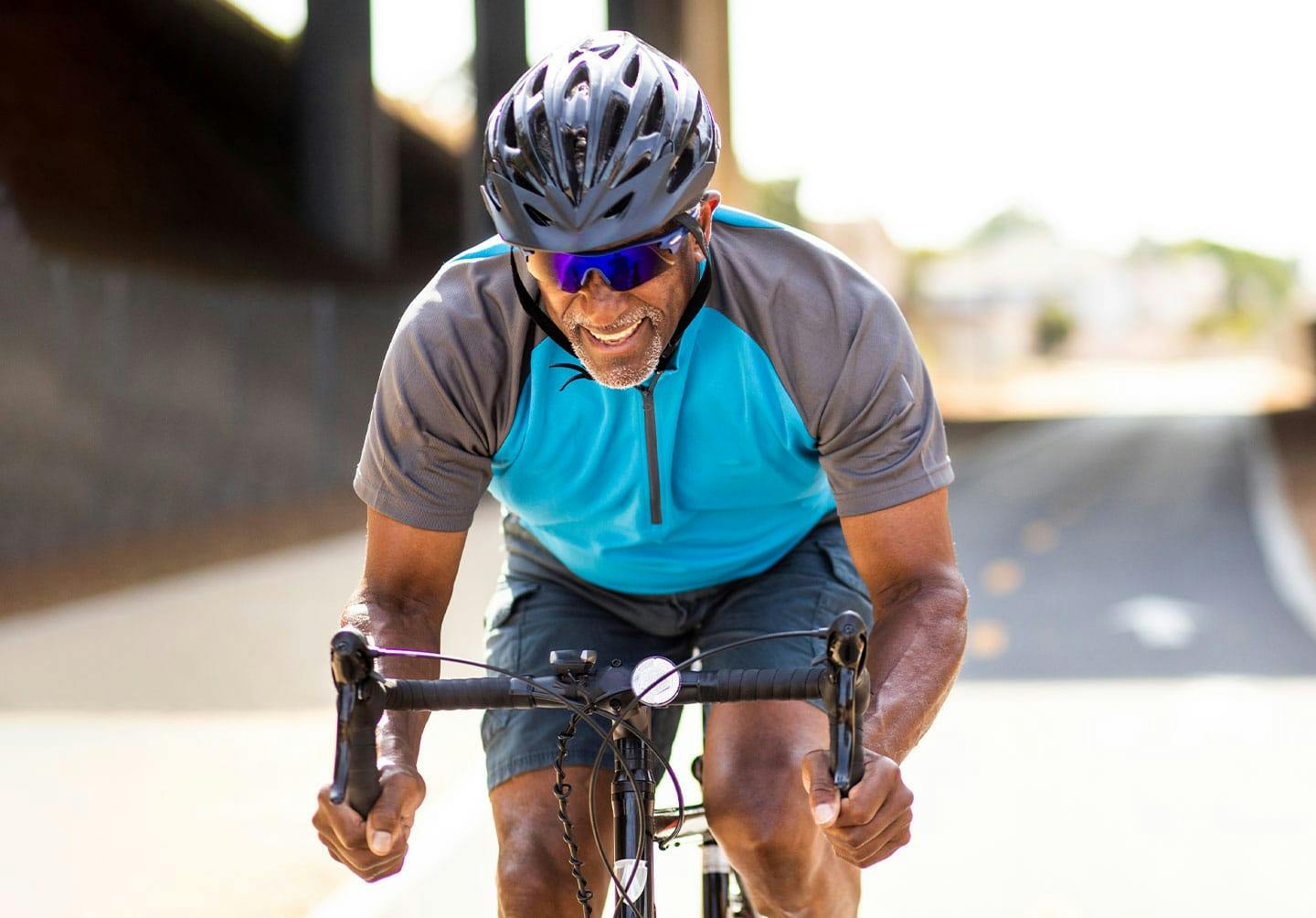 man riding his bike after Semaglutide in San Antonio
