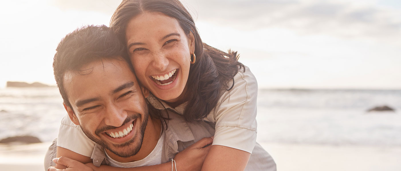laughing couple after TriMix injection from Genesis Lifestyle Medicine