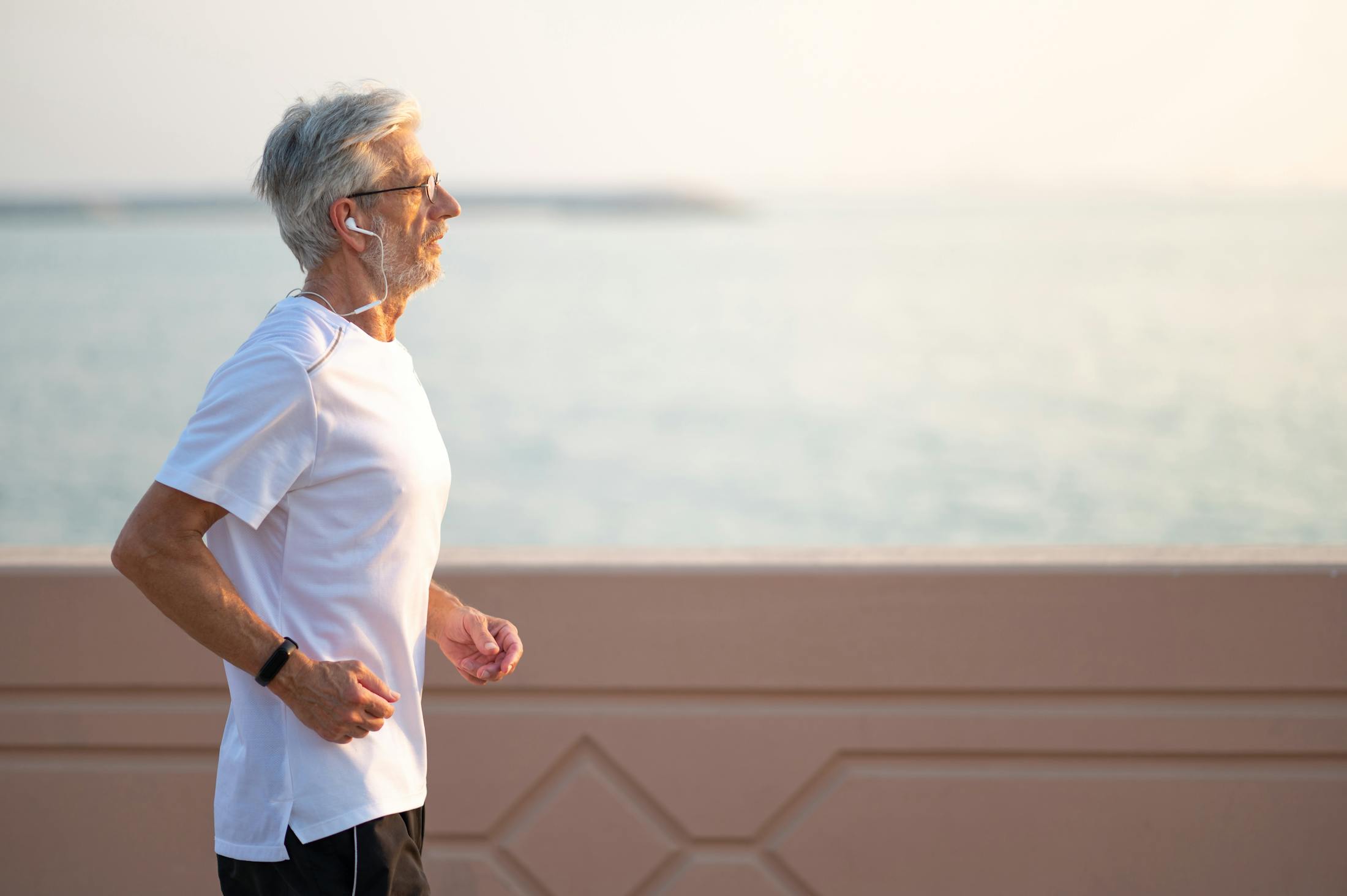 man running after P-Shot in Corona