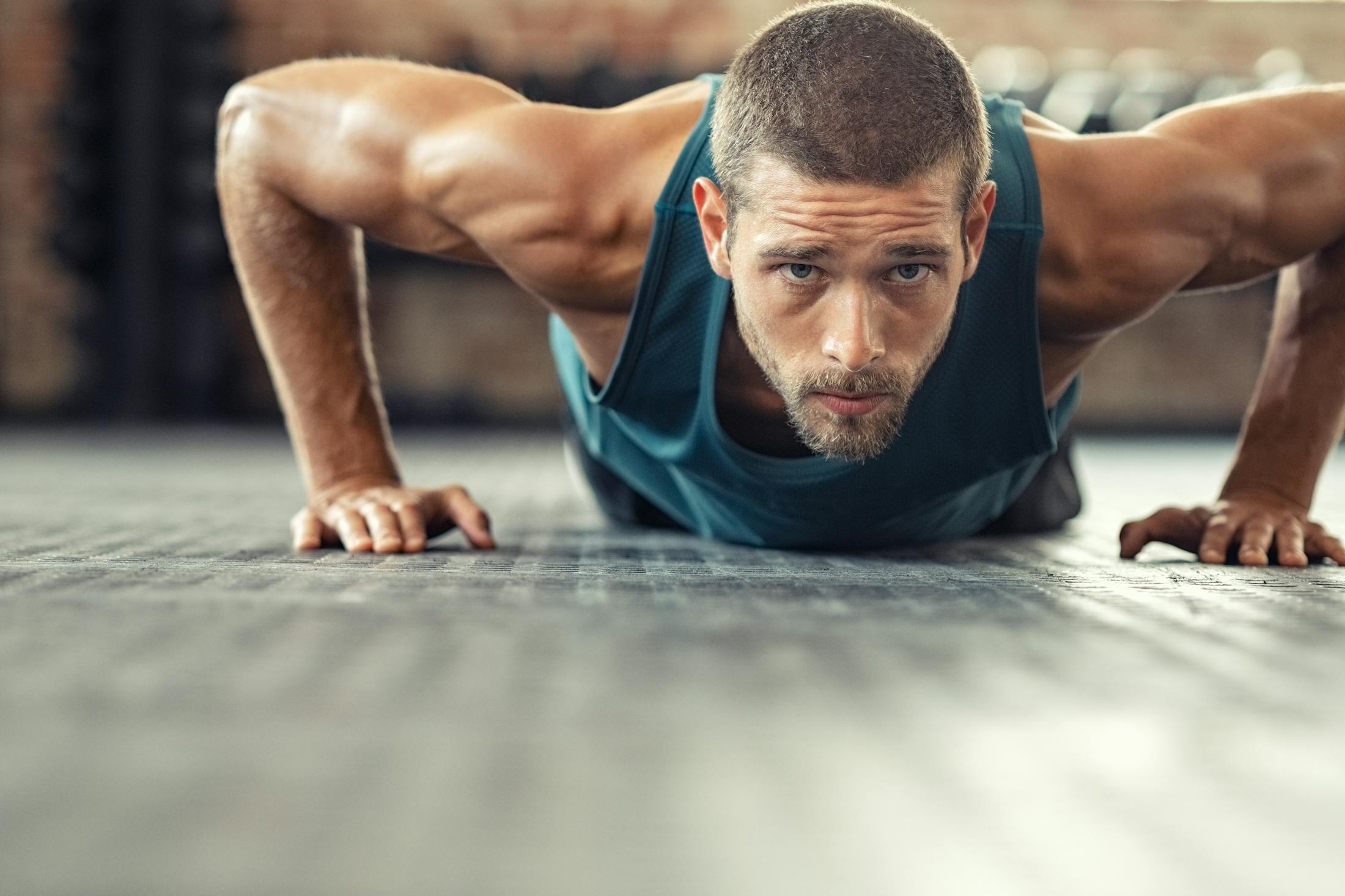 man working out after semaglutide in Riverside
