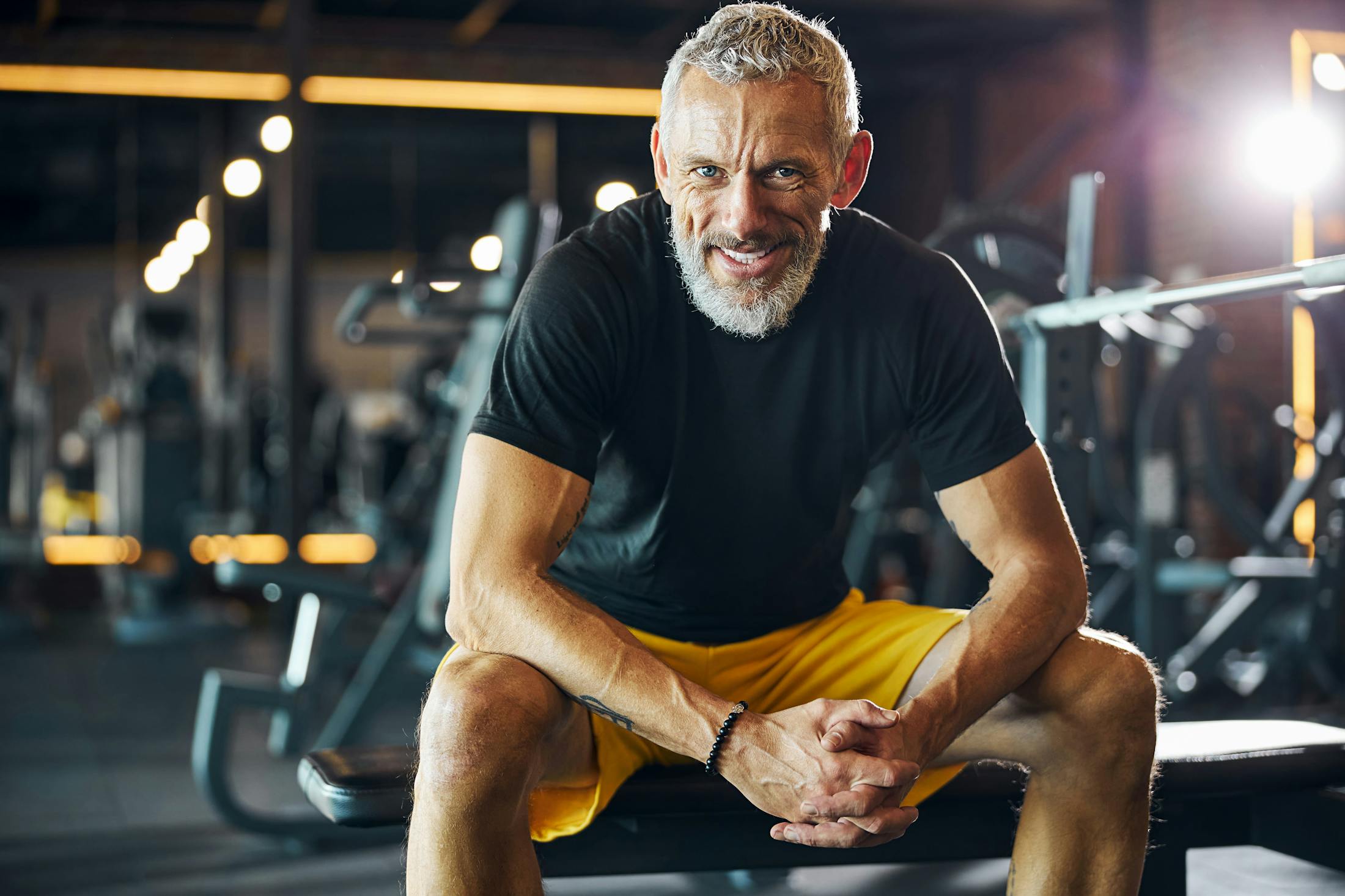 man in gym after Testosterone therapy in Los Angeles