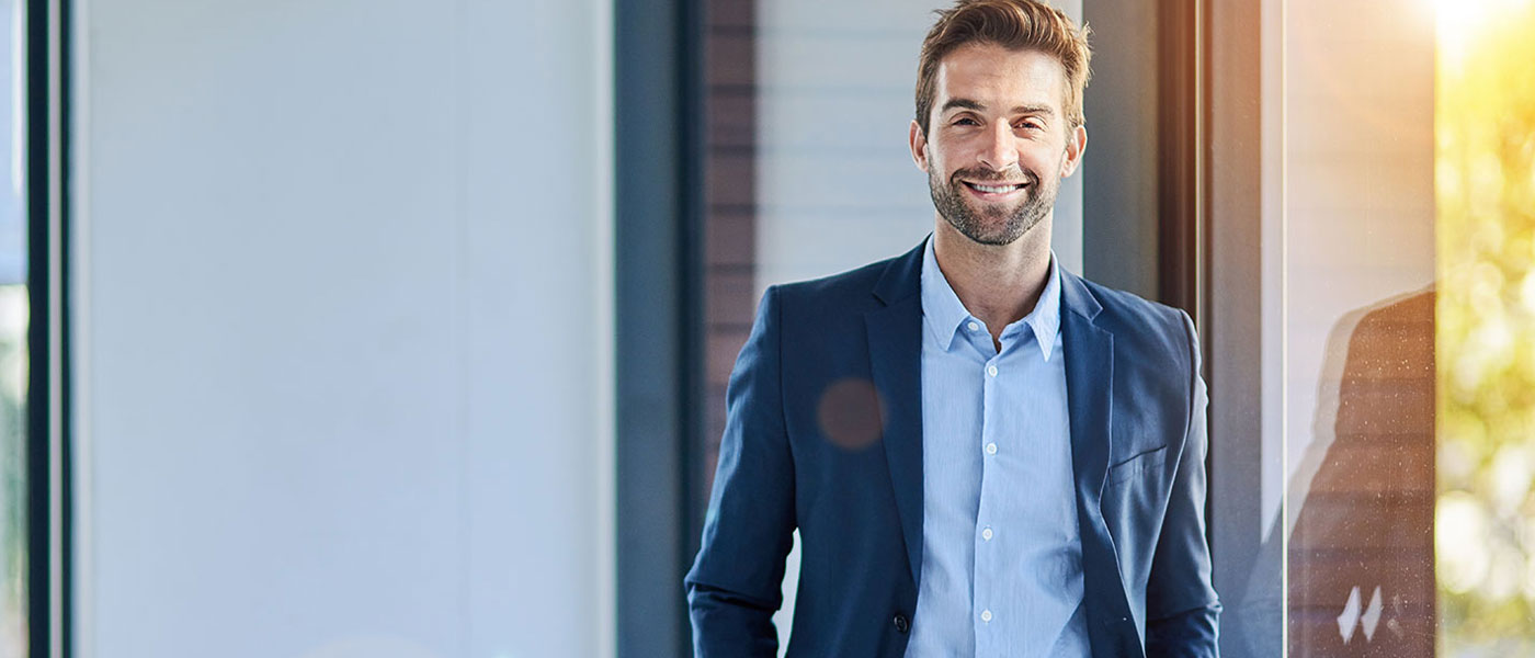 Smiling man after TRT from Genesis Lifestyle Medicine.