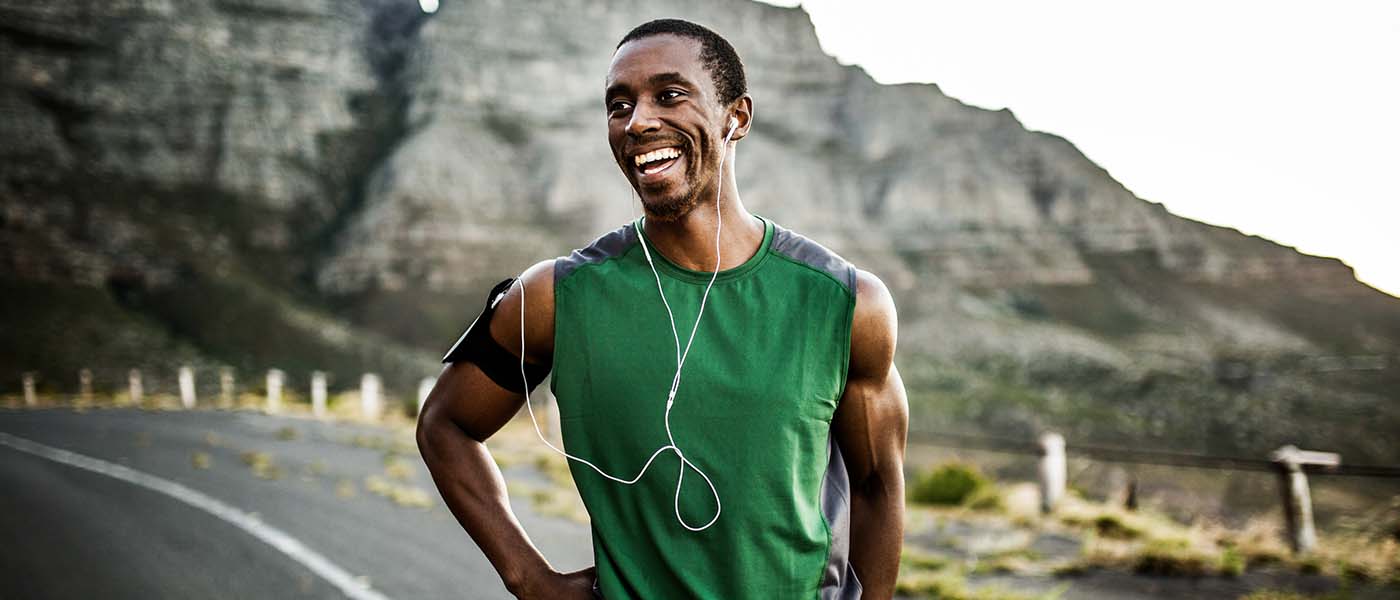 Happy man outside after the P-Shot from Genesis Lifestyle Medicine.