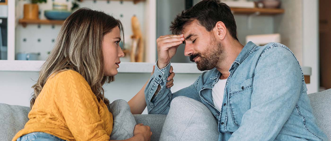 concerned couple needing ED treatment from Genesis Lifestyle Medicine.