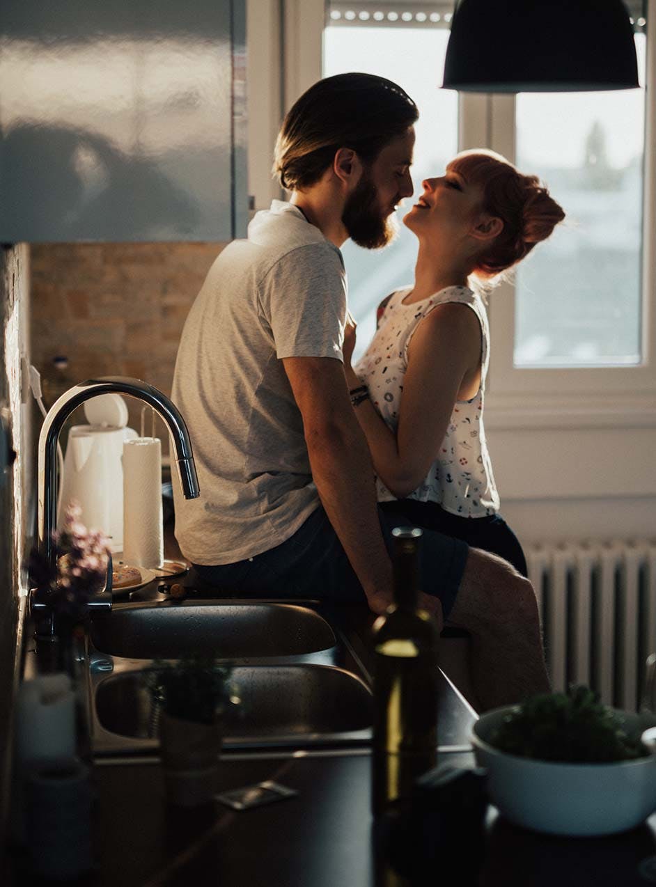 passionate couple after treatment for erectile dysfunction in Dallas, TX