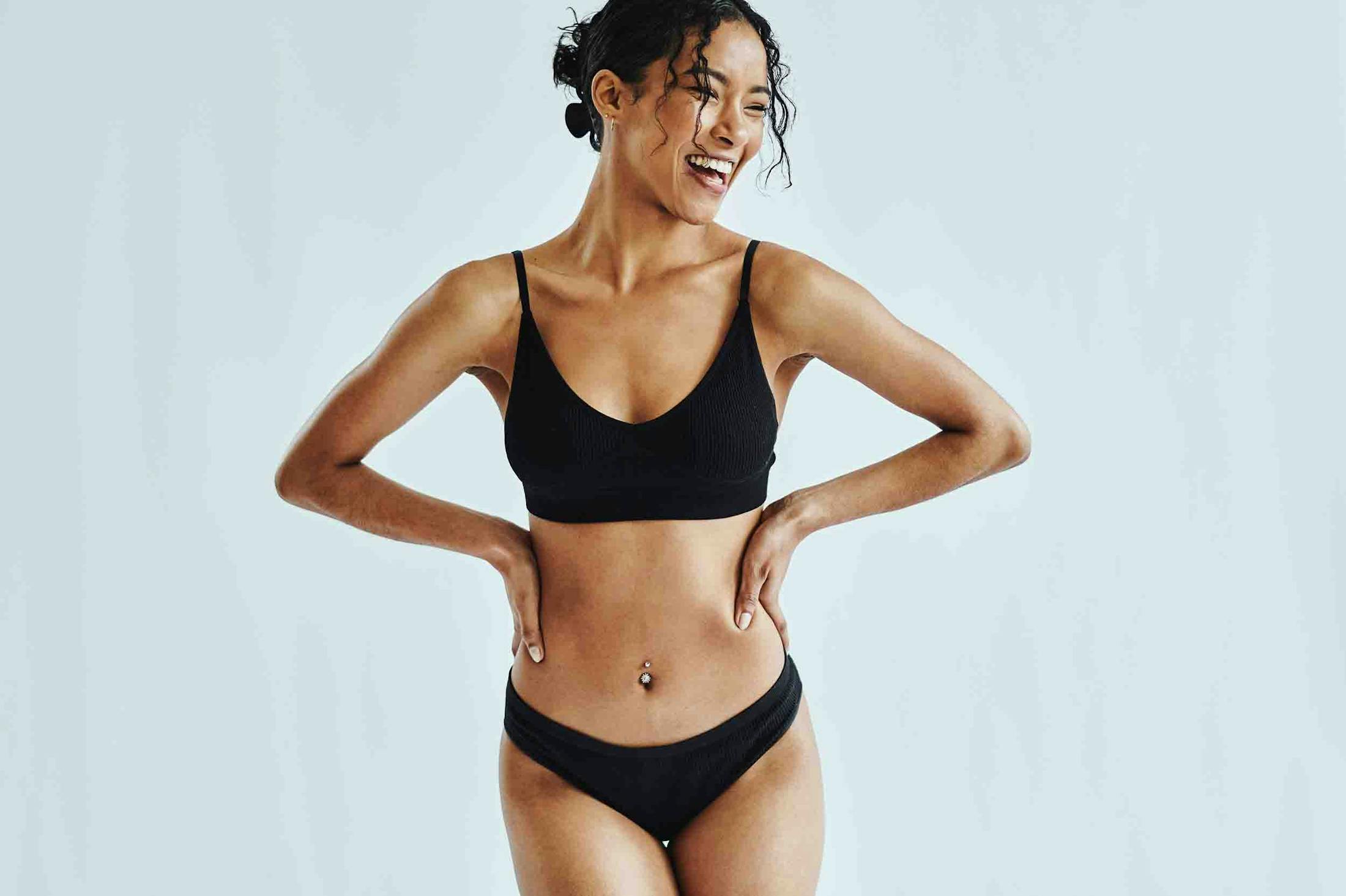 Fit woman after Morpheus8 treatment from Genesis Lifestyle Medicine.