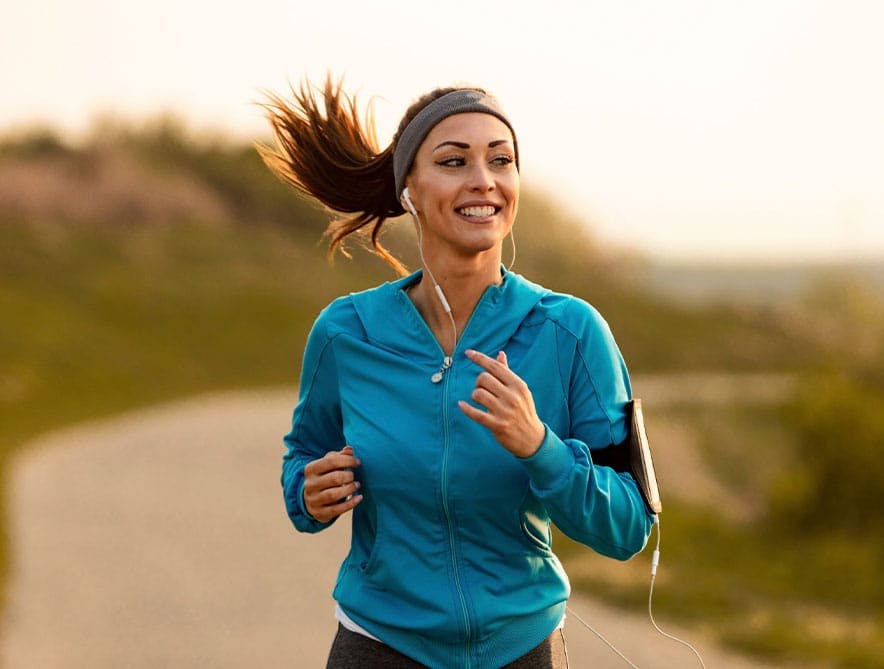 woman running after taking Semaglutide in Bossier City