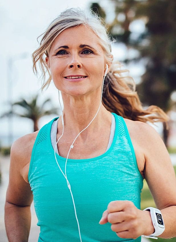 woman on a run after GLP-1 medication in Murfreesboro, TN