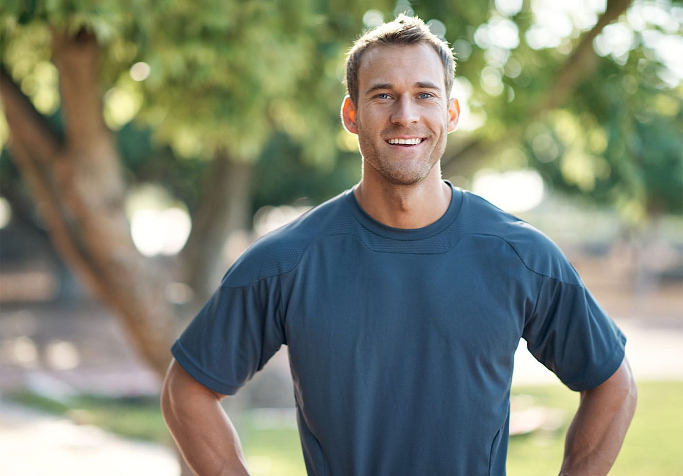 healthy man outside after hormone therapy in Sioux Falls, SD