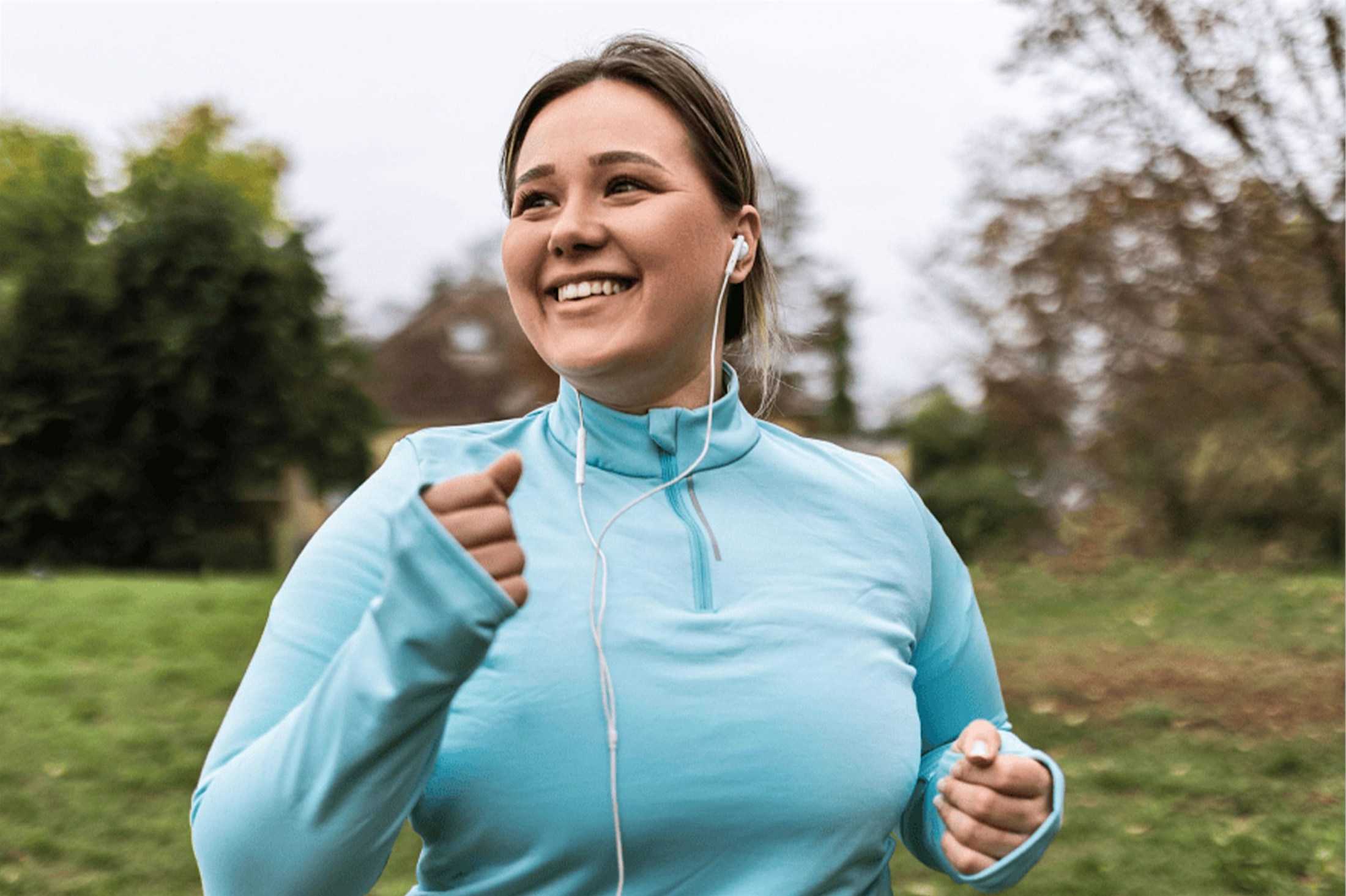 woman jogging after medical weight loss program in Norcross, GA