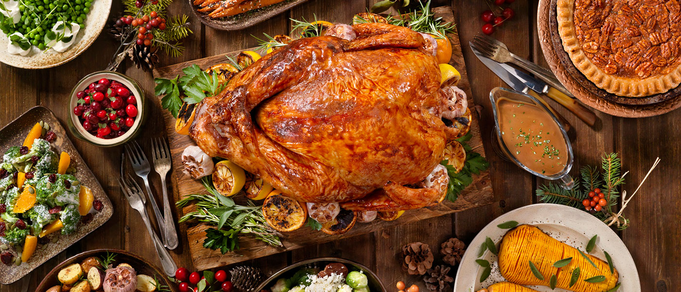 A healthy holiday dinner depicted from Genesis Lifestyle Medicine.