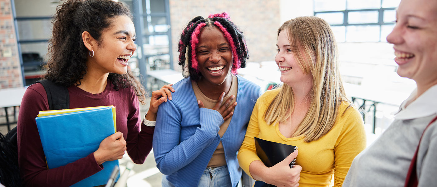 Teenagers at school after HRT consultation from Genesis Lifestyle Medicine.