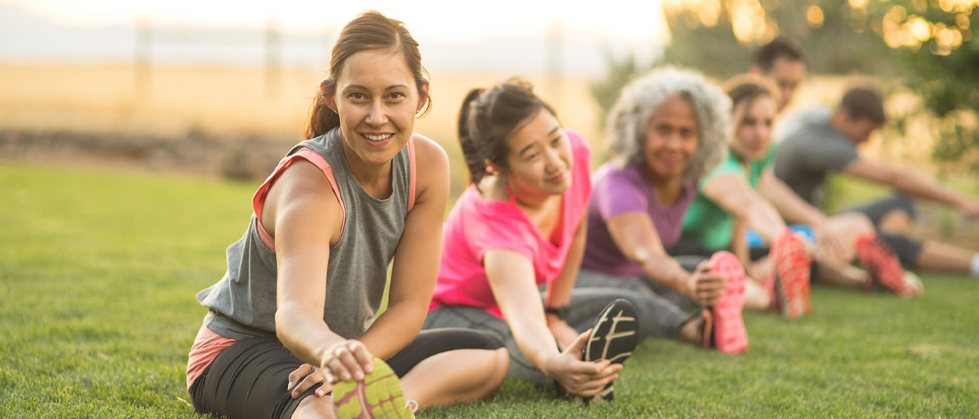 Clients exercising after weight loss program from Genesis Lifestyle Medicine.