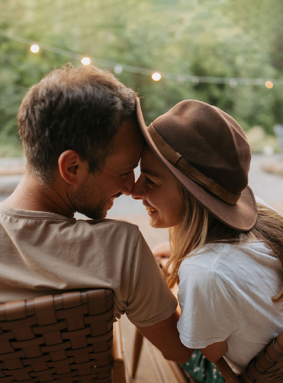smiling intimate Las Vegas couple after P-Long treatment