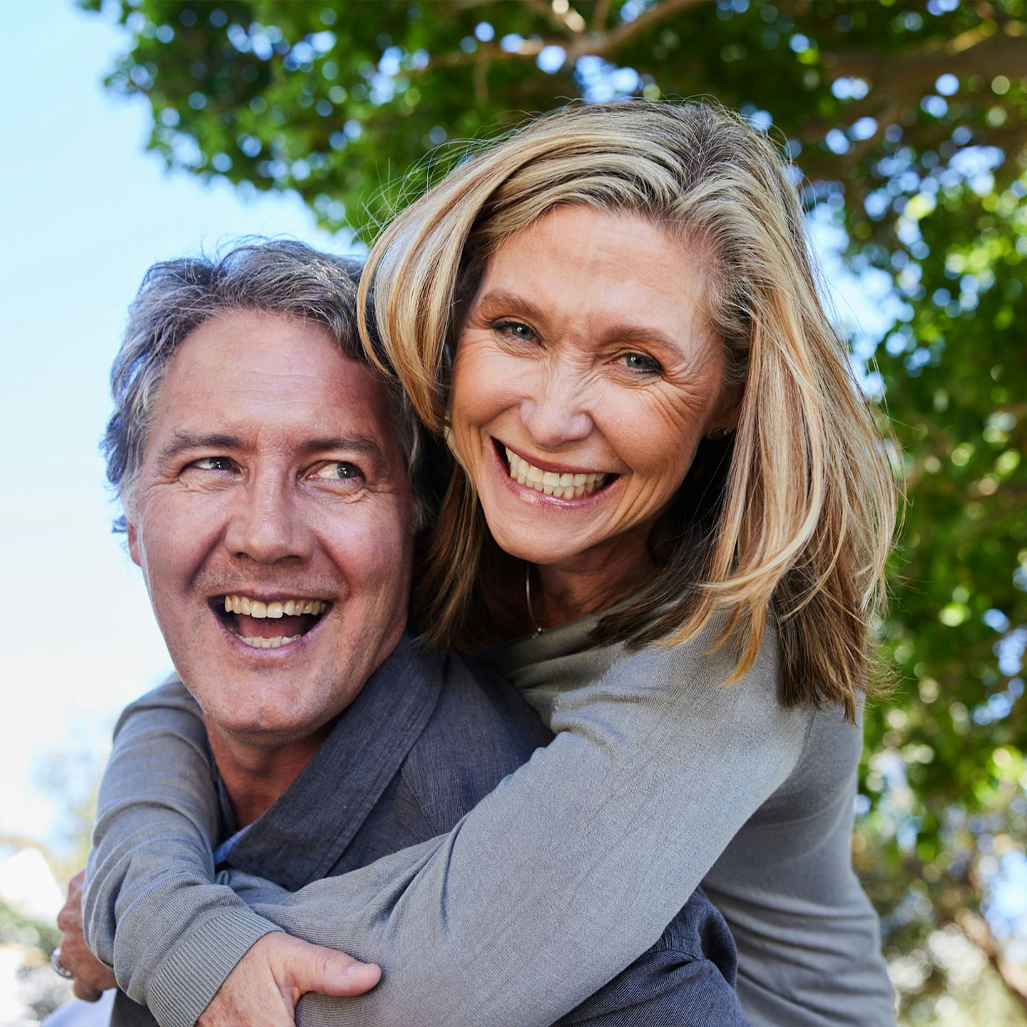 smiling older couple after Methylene Blue treatment in Hendersonville, TN