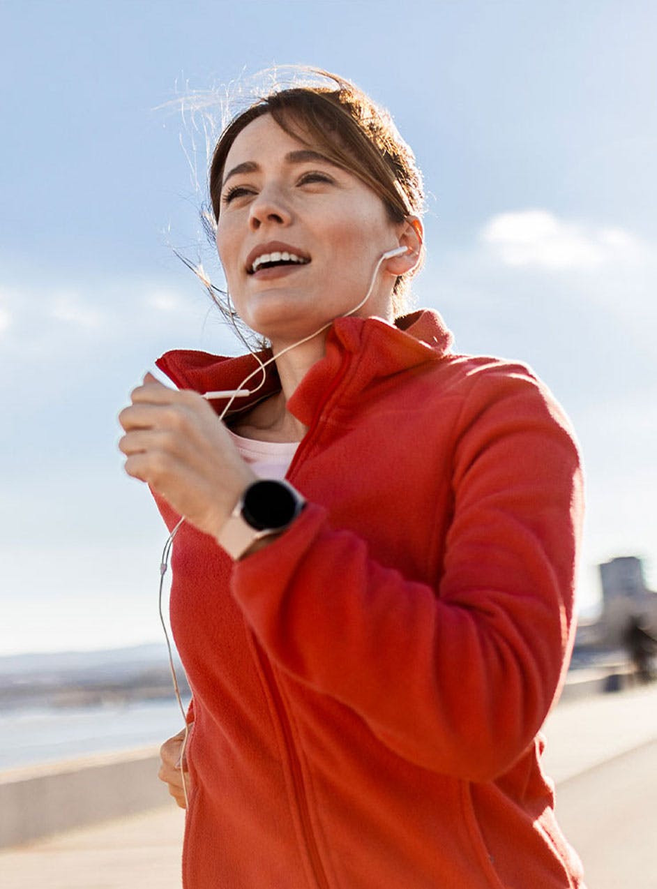 woman jogging after Wegovy treatment in Grapevine, TX