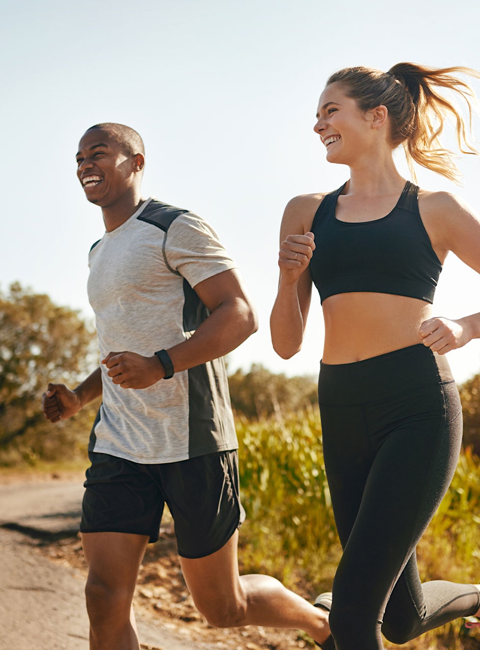 couple jogging after Zepbound weight loss treatment in Frisco, TX