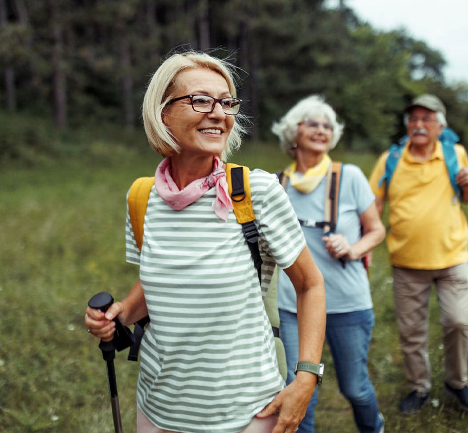 NAD+ therapy patient hiking in Fort Worth