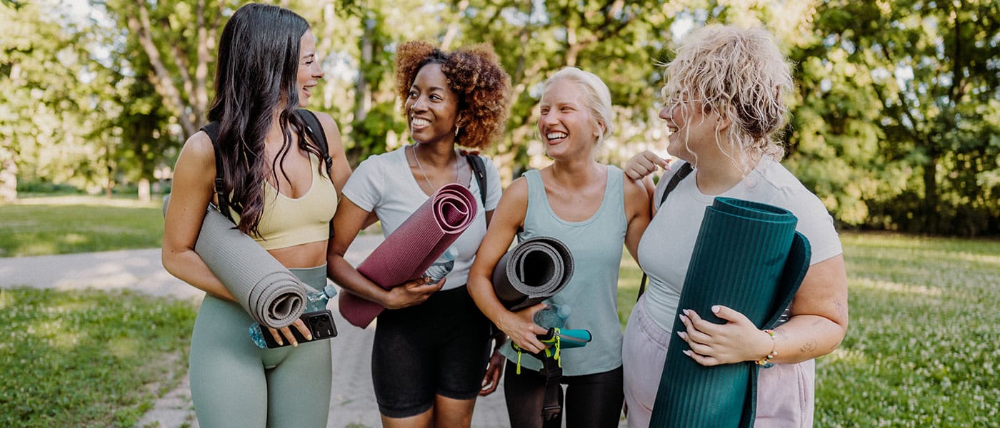 four women working out together after starting sermorelin therapy