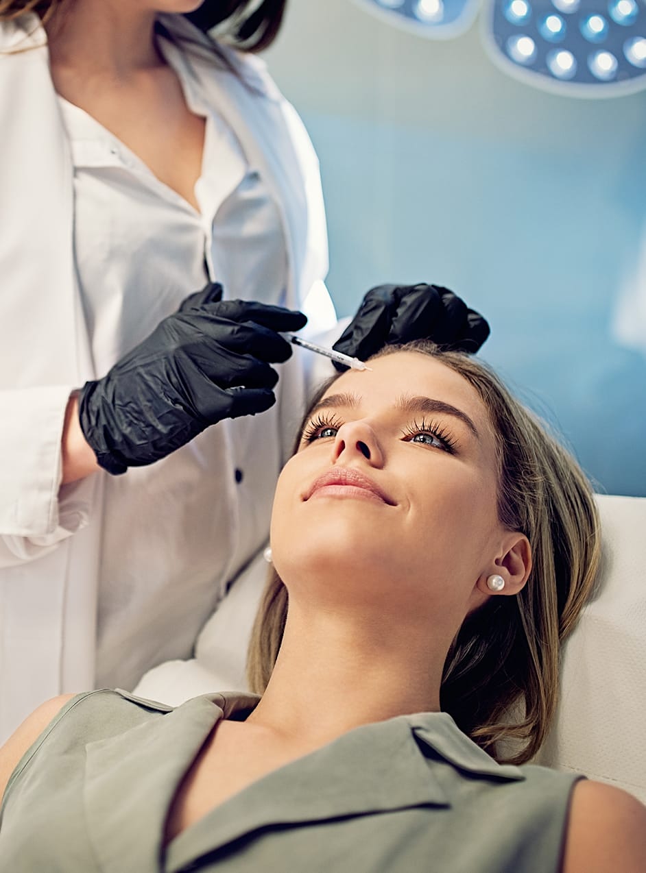 woman receiving Botox injection in Stuart, FL