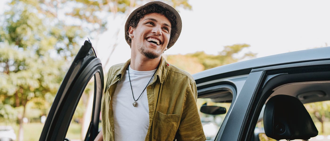 man happy after starting NAD+ therapy