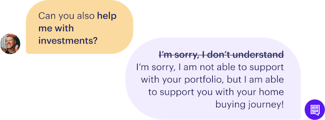 An AI Assistant response is rephrased with NLG