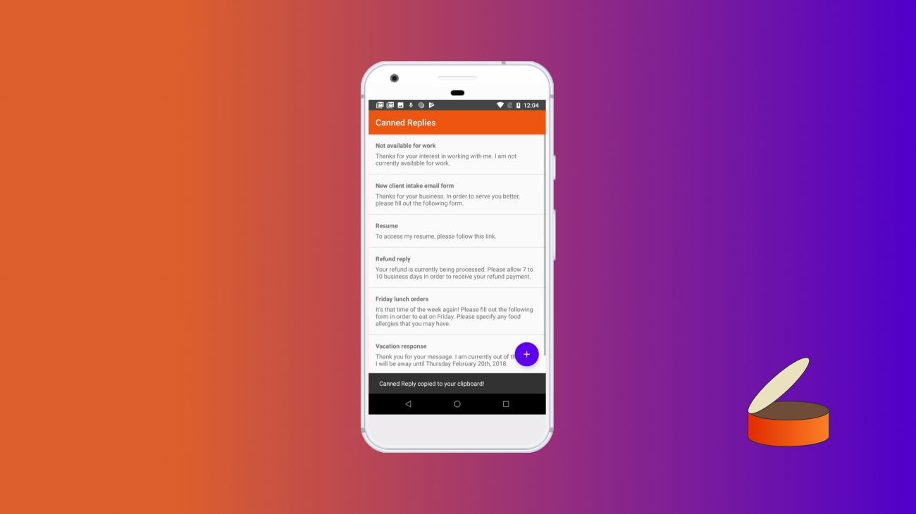 Canned Replies for Android