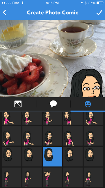 Photo comic feature
