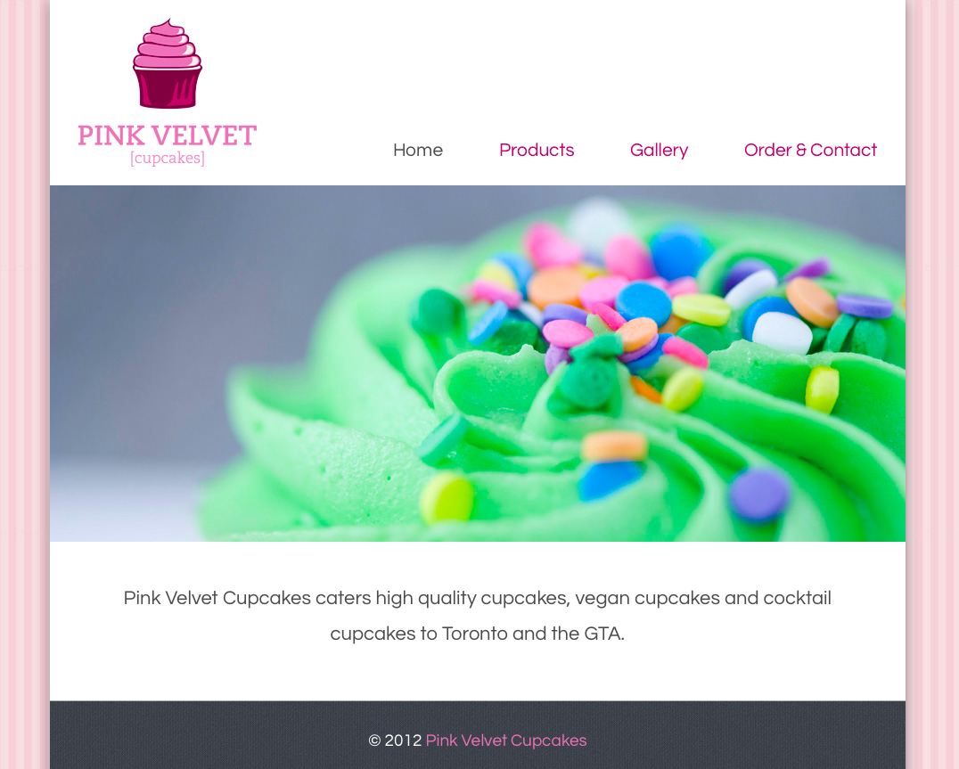 The front page image slider that can be easily updated.