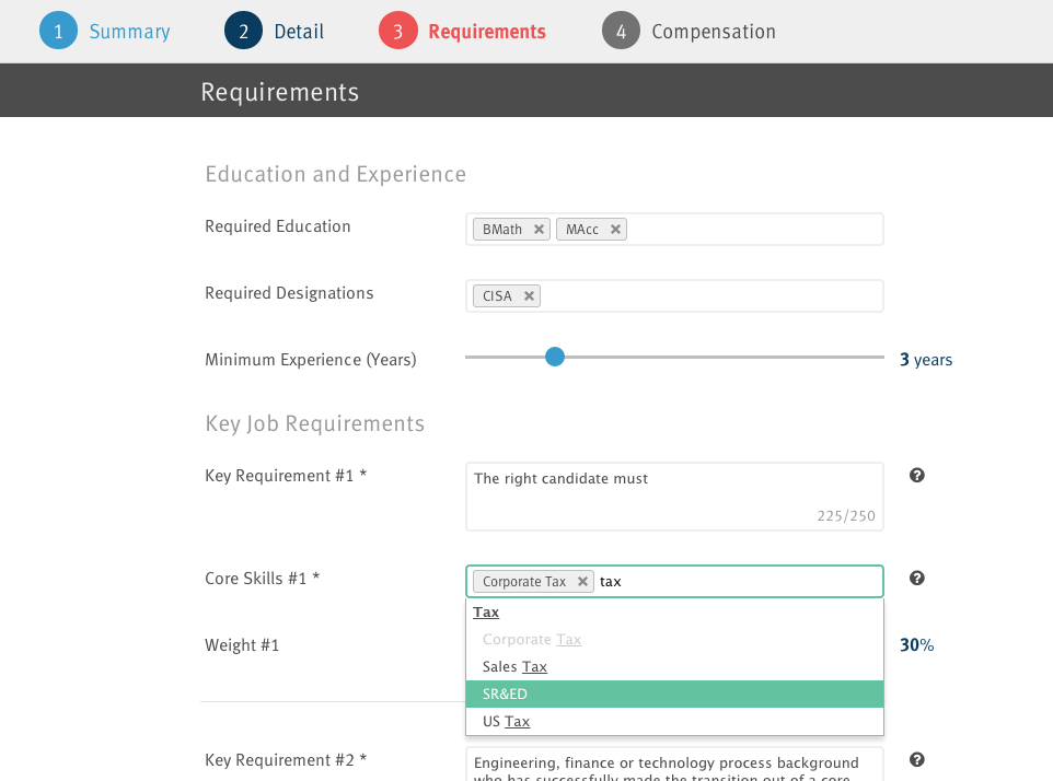 Forms were designed with the power user in mind, allowing tech savvy staff to quickly fill out forms with keyboard-friendly inputs.