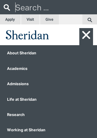 Primary navigation in mobile