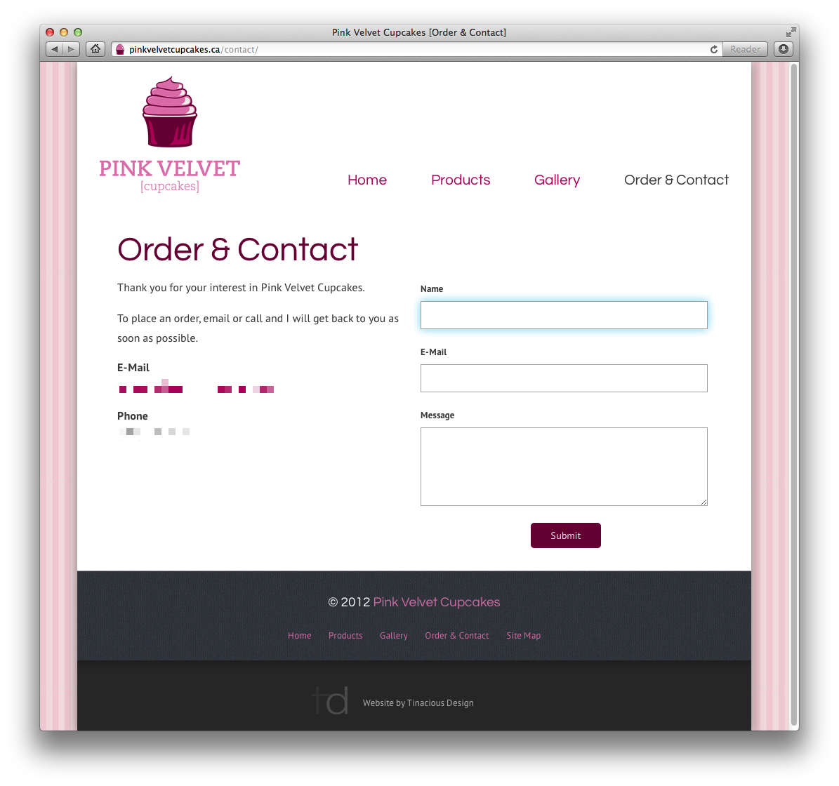 Easy to use contact form