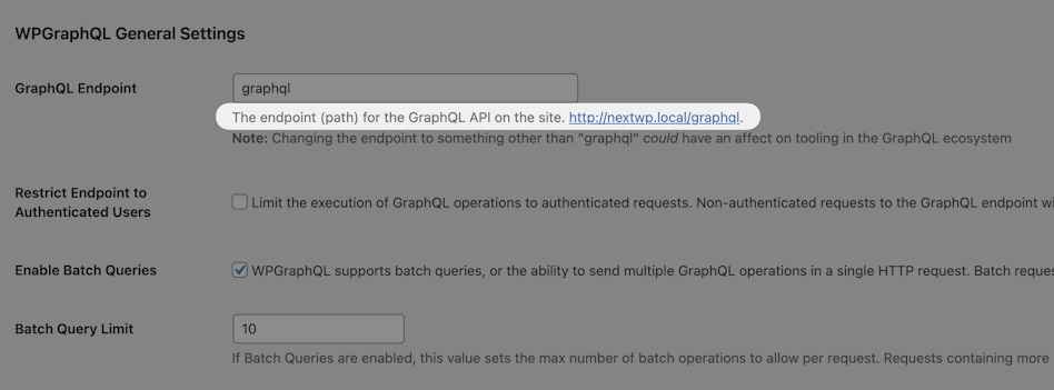 The GraphQL endpoint for your WordPress content. | Tags: text, word