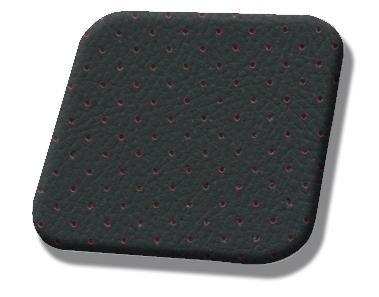 #5001 Black / Red Perforated
