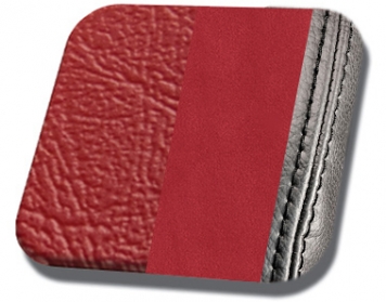 #7012-BKS Hot Rod Red UniSuede with Black
