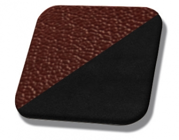 #3724-99 Dark Red Vinyl - Black Suede